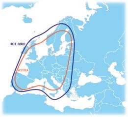 i-sat satellite system coverage footprint